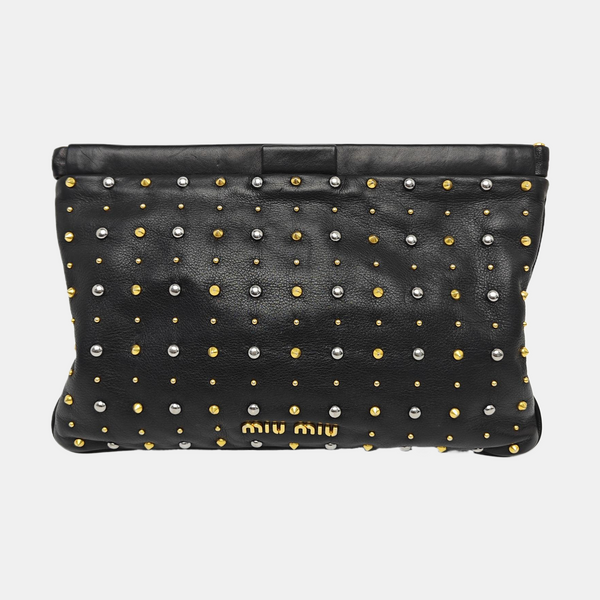 Leather Clutch Black