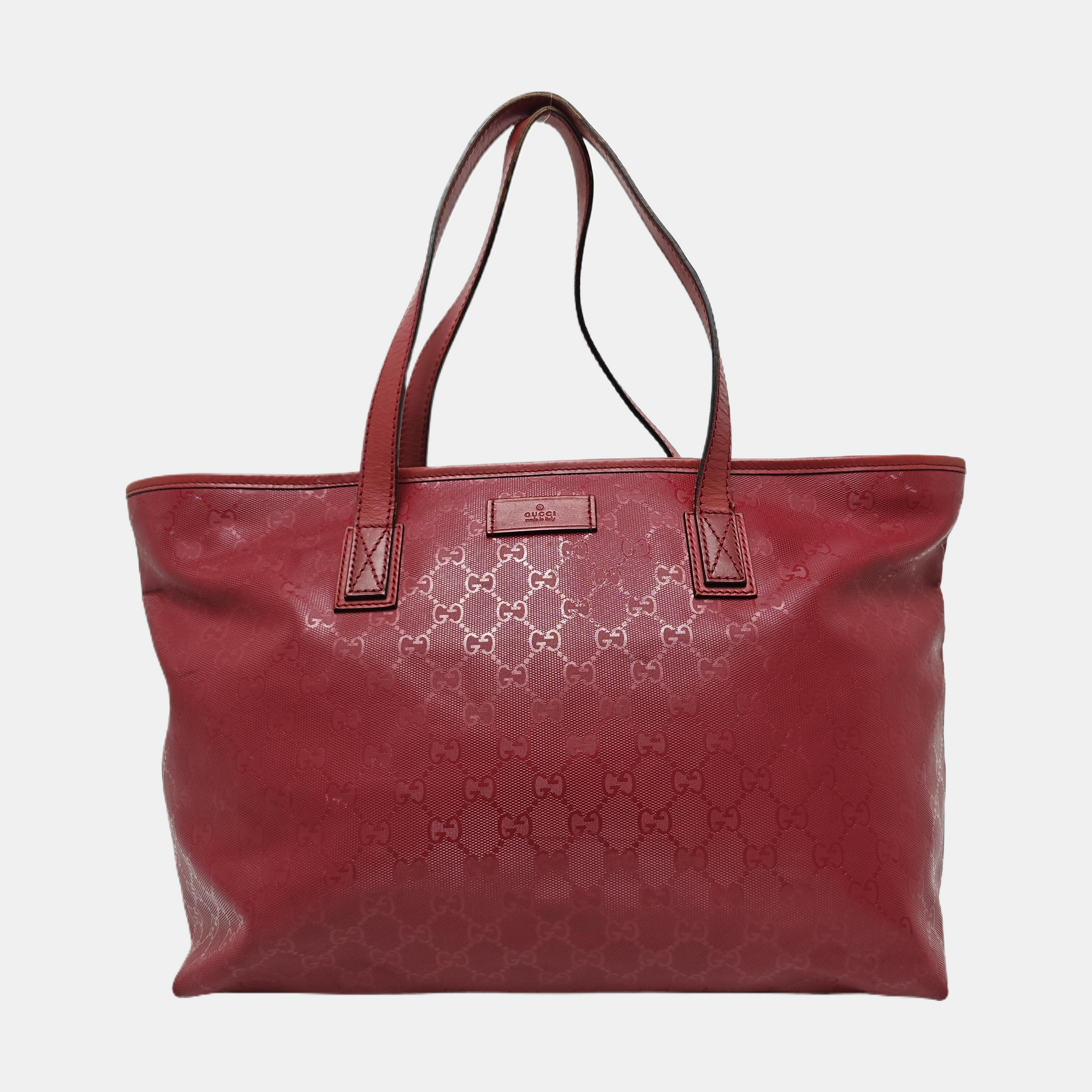 GG Imprime Monogram Coated Canvas Red