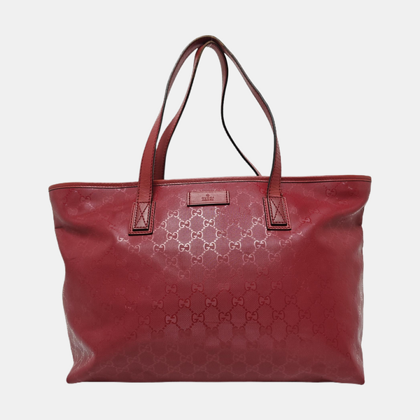 GG Imprime Monogram Coated Canvas Red