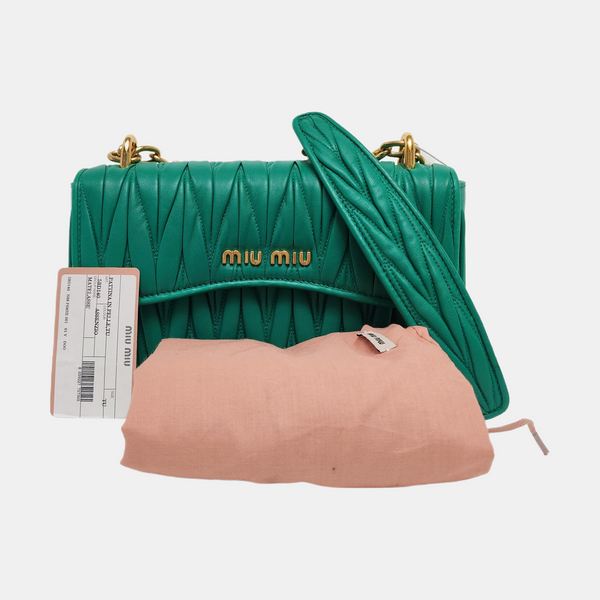 Quilted Lambskin Green