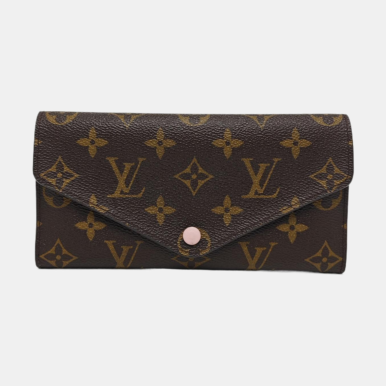 JOSÉPHINE Monogram Coated Canvas Brown Wallet