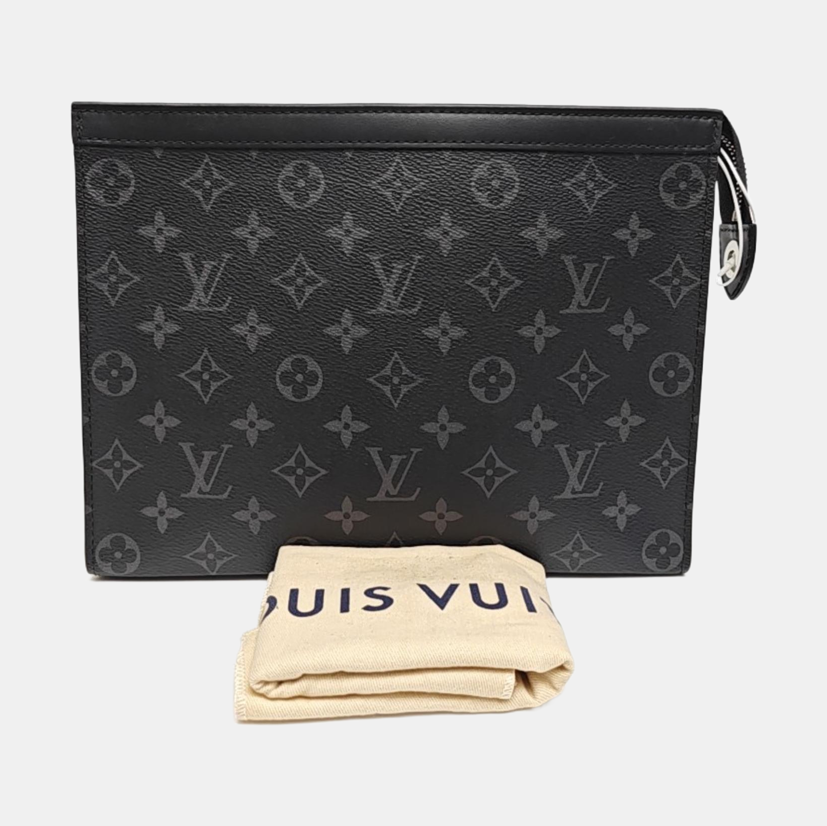Pochette Voyag MM Monogram Coated Canvas Black