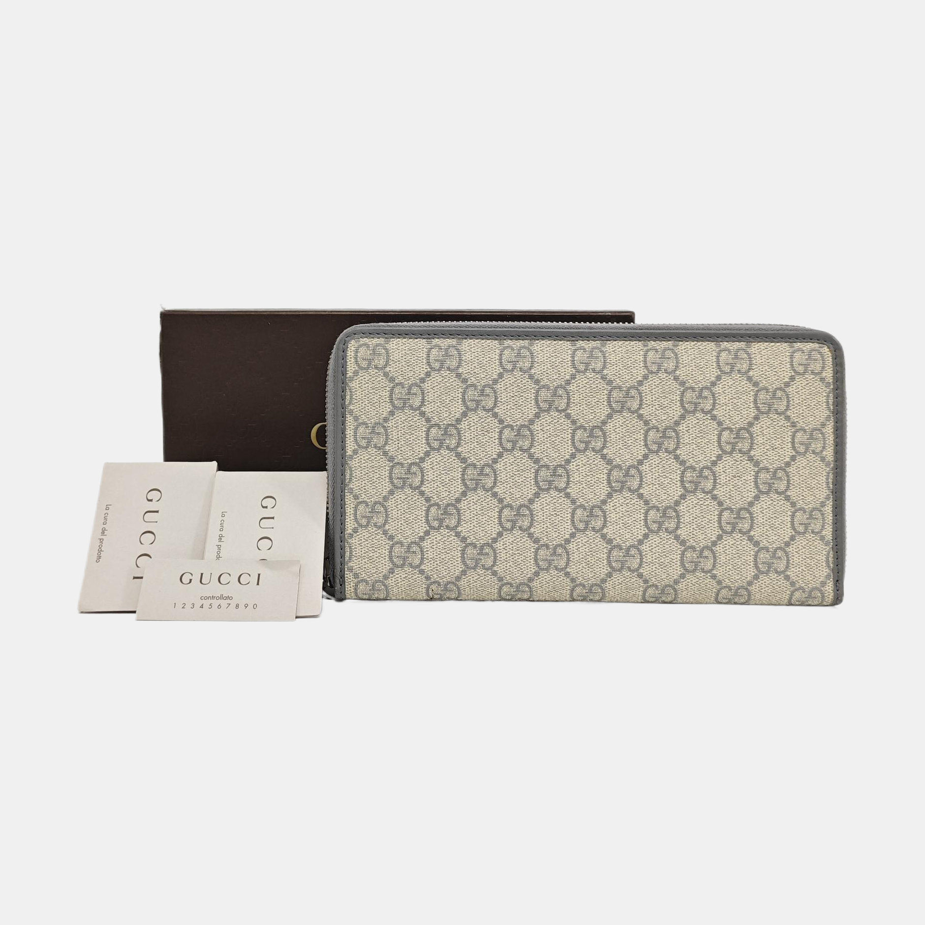 Monogram Coated Canvas Wallet Beige