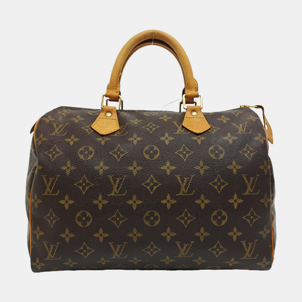 SPEEDY 30 Monogram Coated Canvas Brown