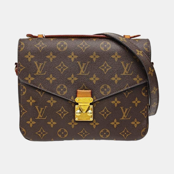 MÉTIS MM Monogram Coated Canvas Brown