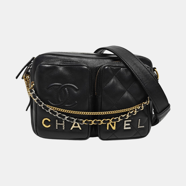 Quilted Calfskin Small Black