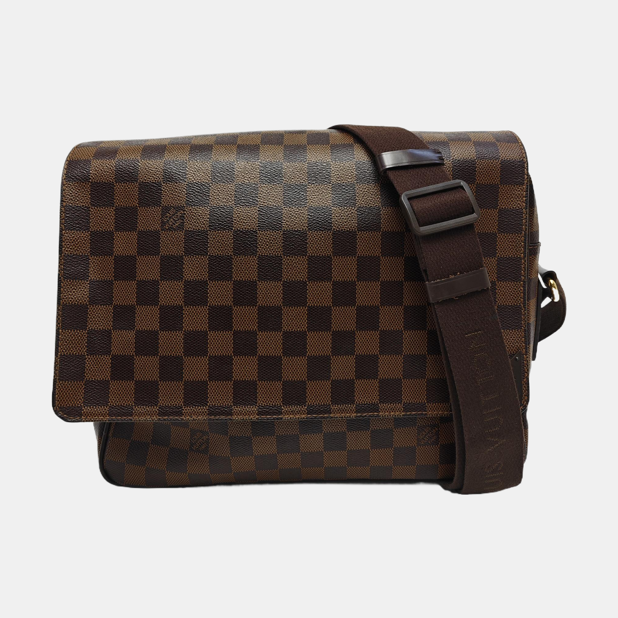 SHELTON MM Damier Ebene Coated Canvas Brown