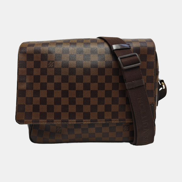 SHELTON MM Damier Ebene Coated Canvas Brown