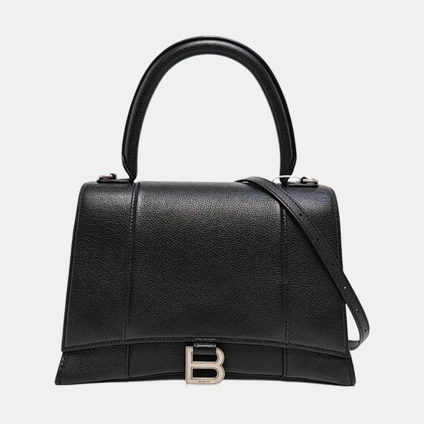 Hourglass Small Calfskin Black