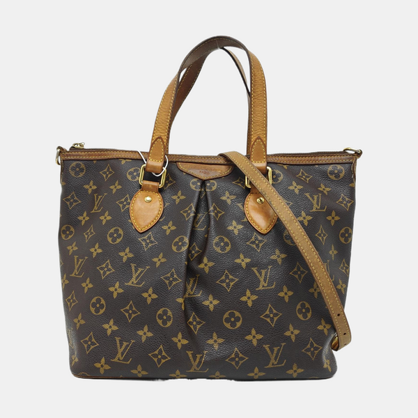 PALERMO PM Monogram Coated Canvas Brown