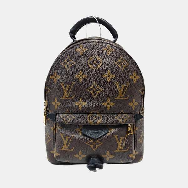 PALM SPRINGS Mini Monogram Coated Canvas Brown