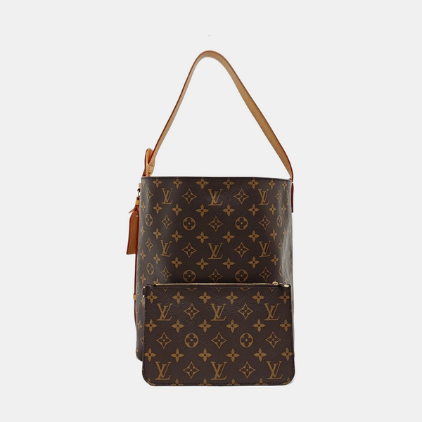 ALL IN GM Monogram Coated Canvas Brown