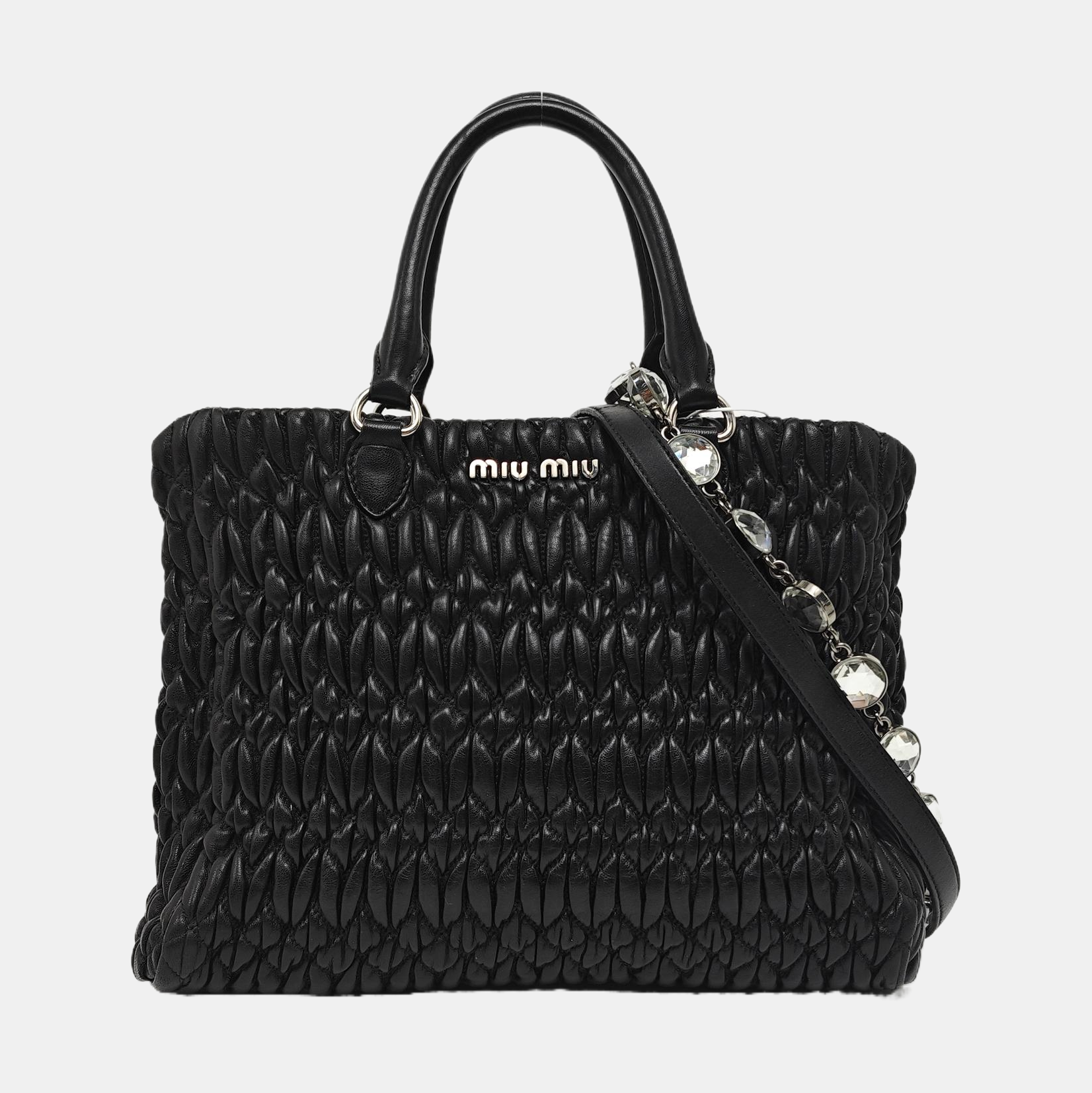 Lambskin Shoulder Bag Black