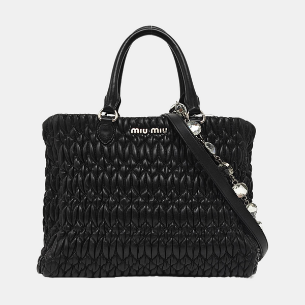 Lambskin Shoulder Bag Black