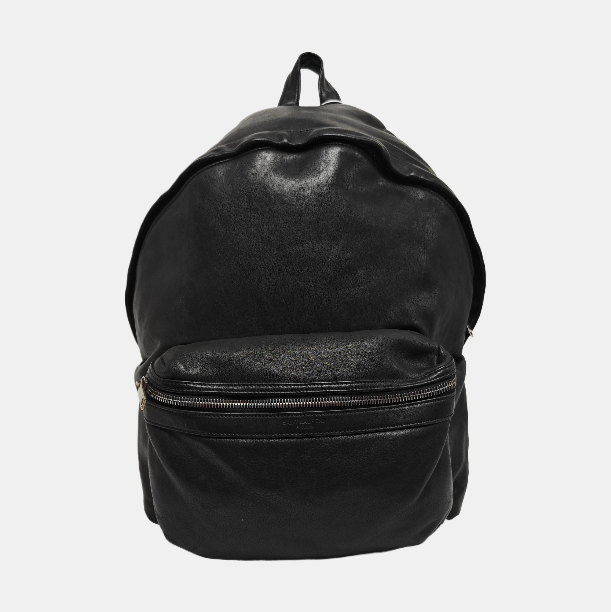 Calfskin Backpack Black