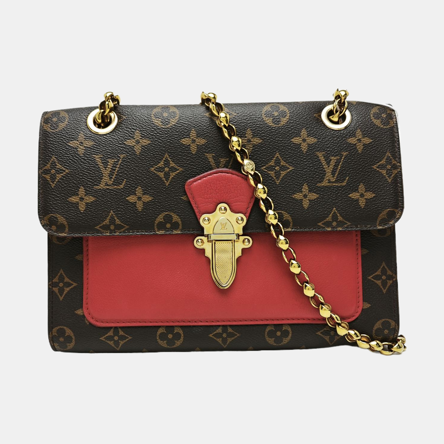 VICTOIRE Monogram Coated Canvas Brown