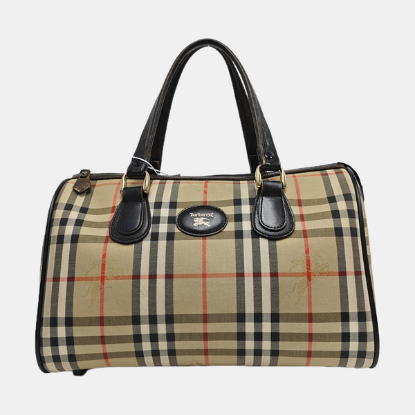 Canvas Top Handle Bag Beige