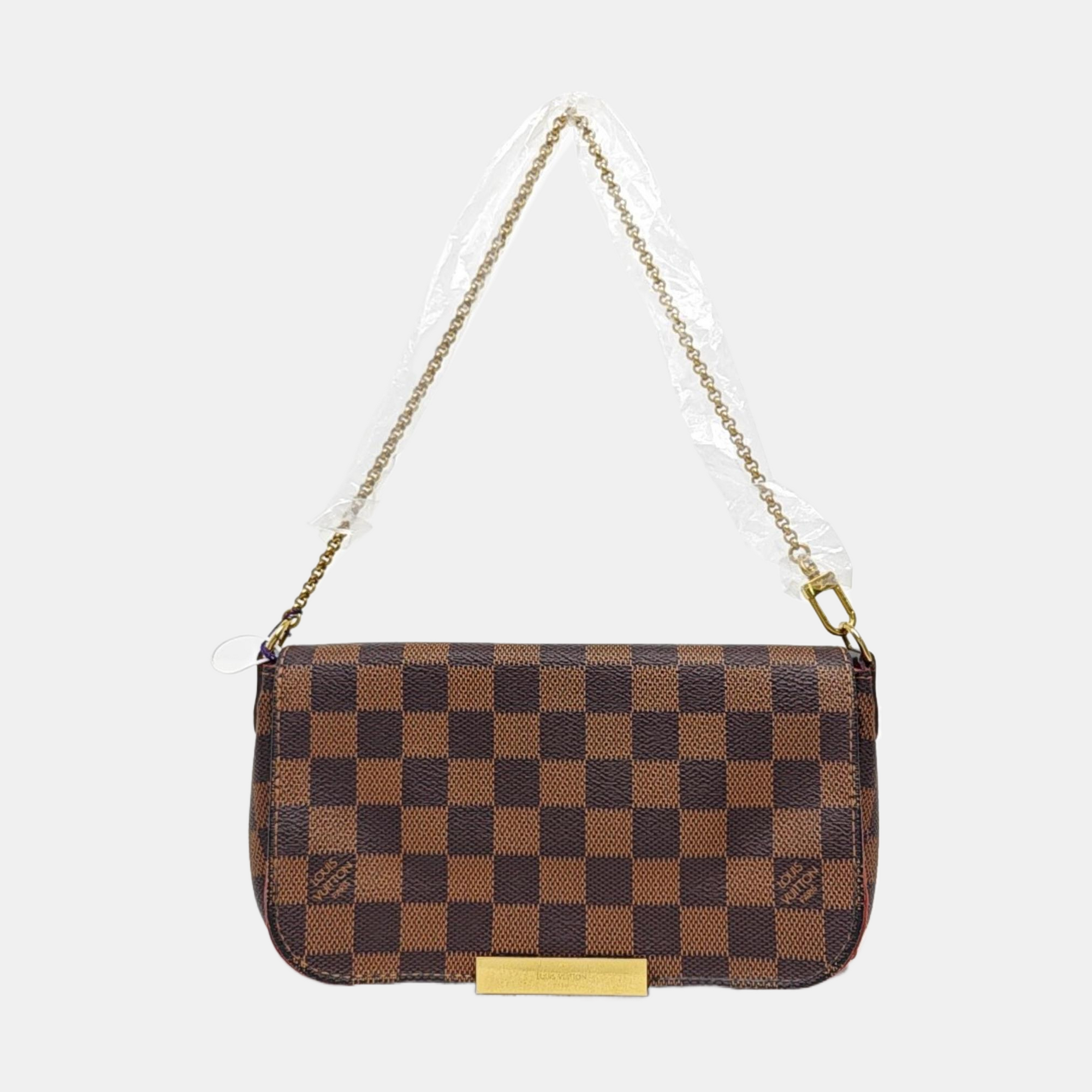 FAVORITE PM Damier Ebene Coated Canvas Brown