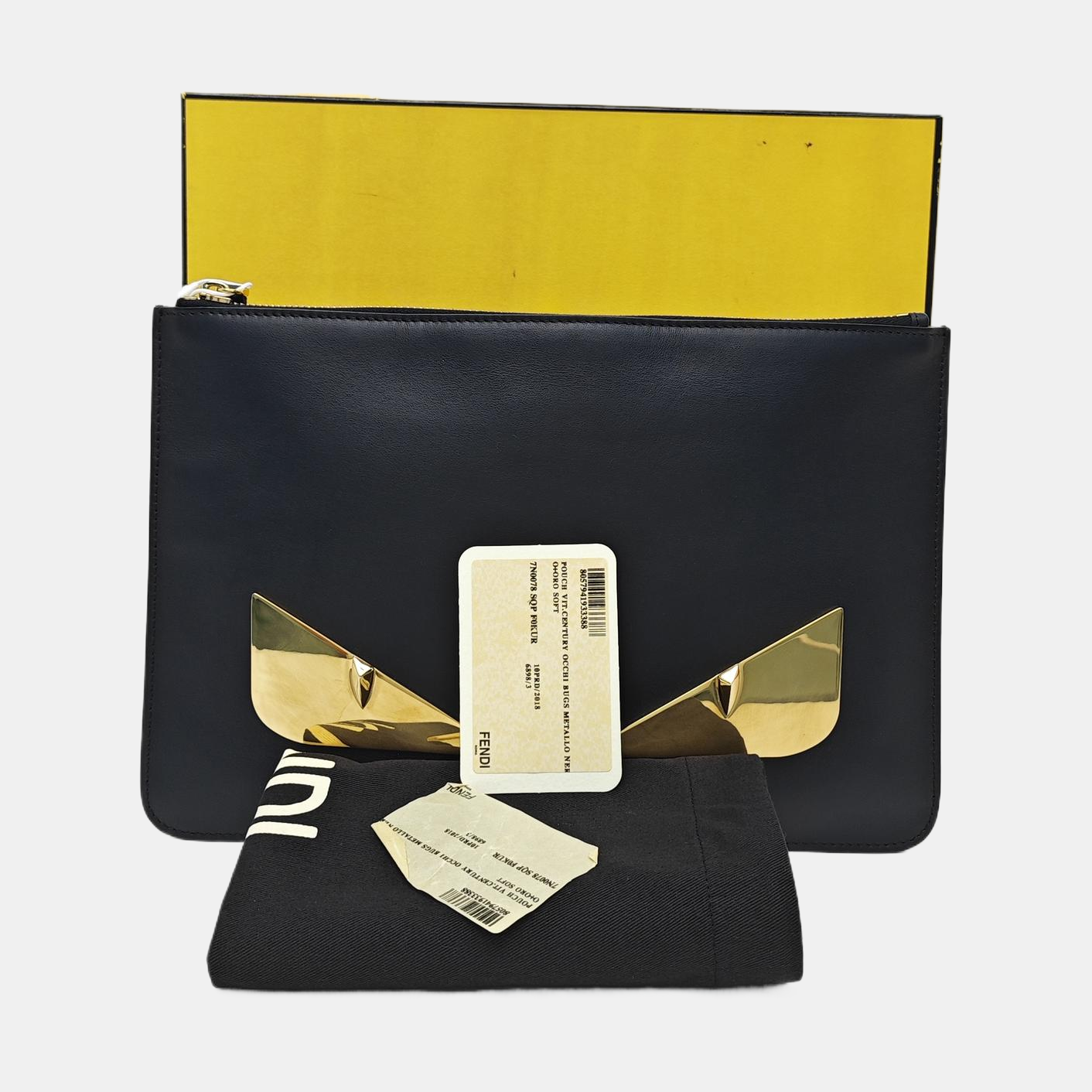 Calfskin Clutch Black