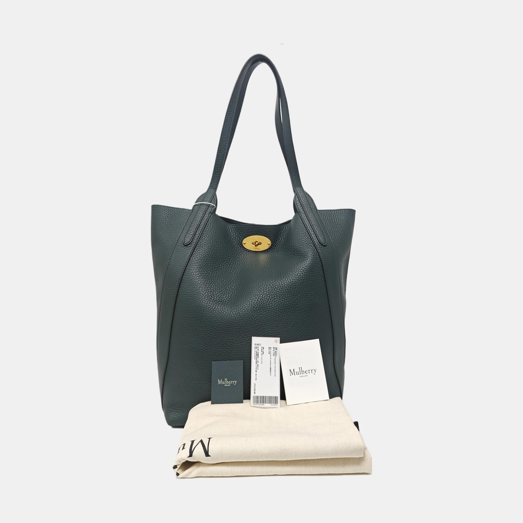 Calfskin Tote Bag Green