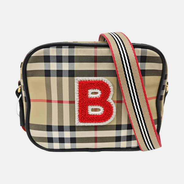 Nylon Shoulder Bag Beige