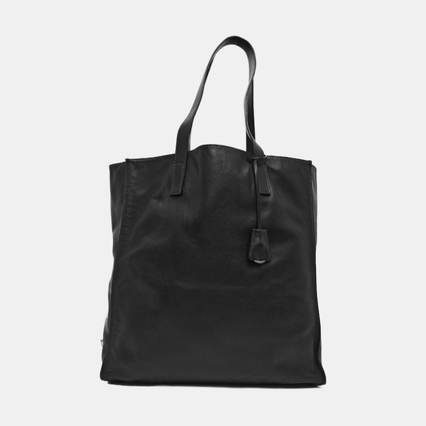Calfskin Top Handle Bag Black