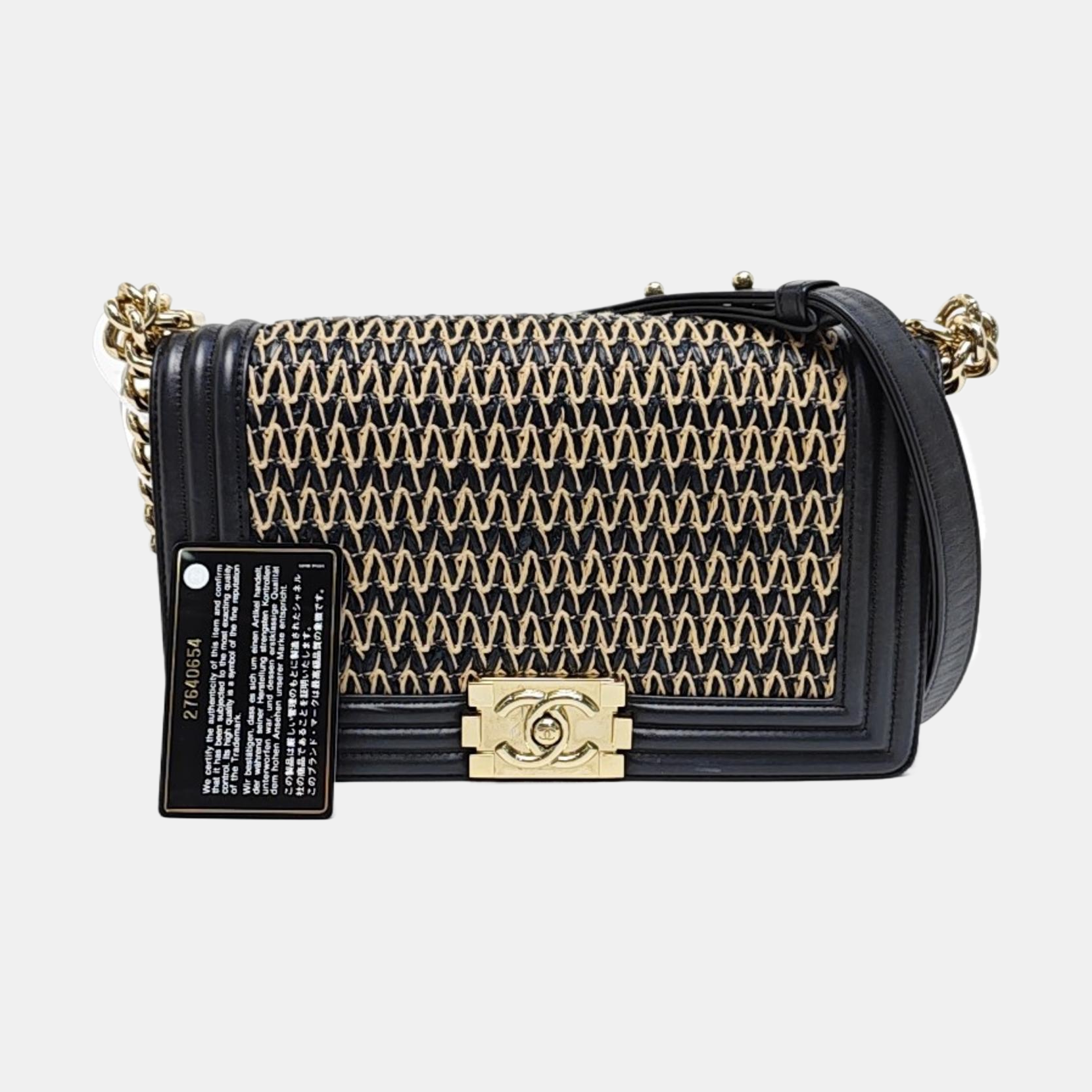 BOY CHANEL Medium Lambskin Black