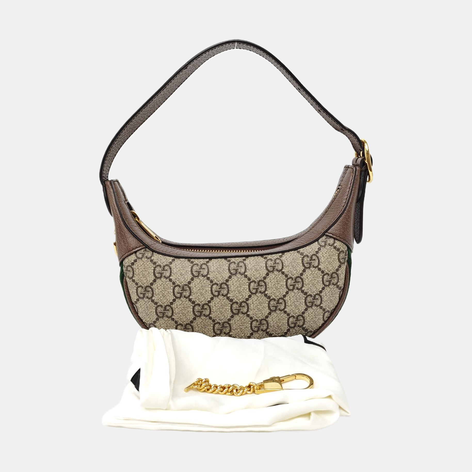 Ophidia Mini Monogram Coated Canvas Beige