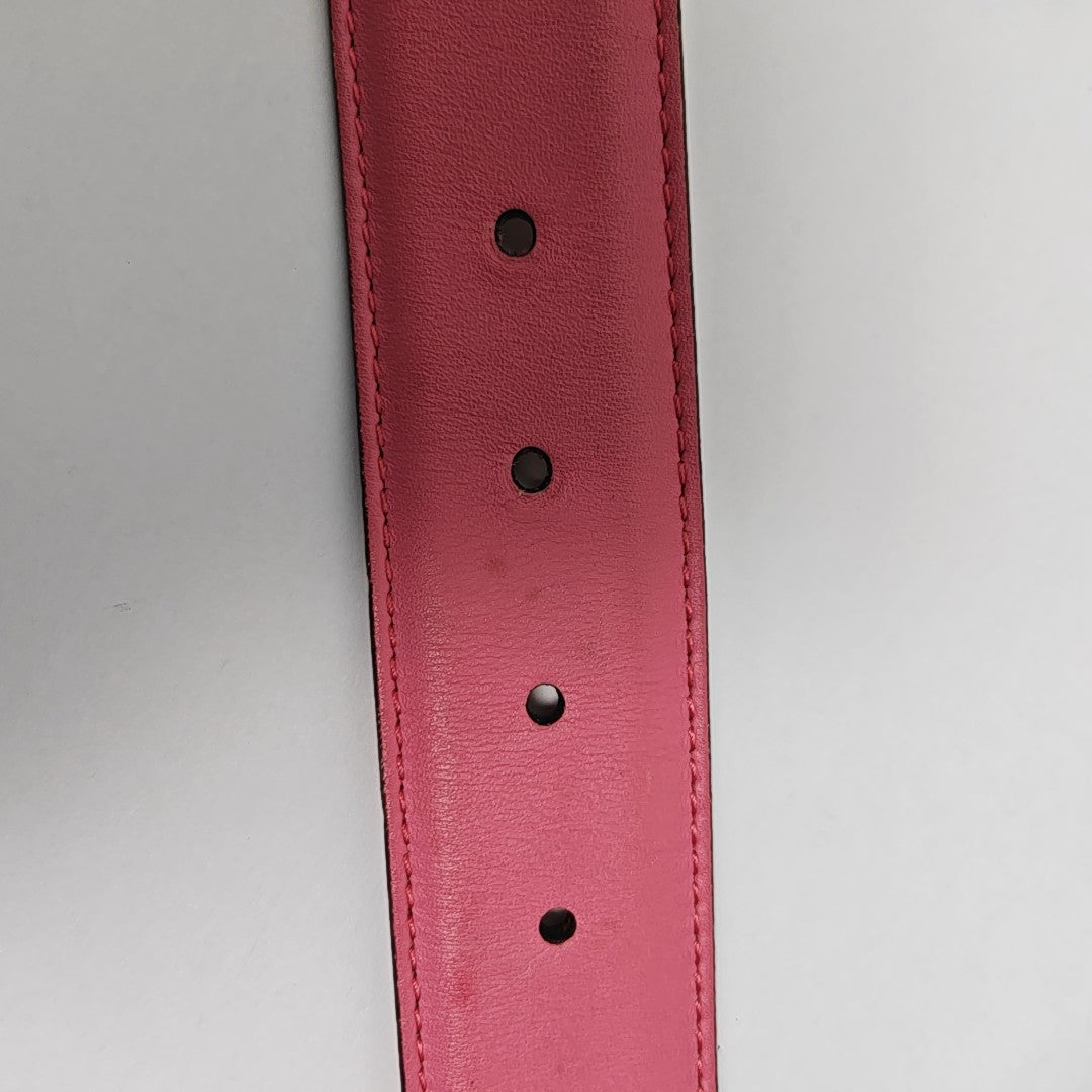 Leather Belt Red