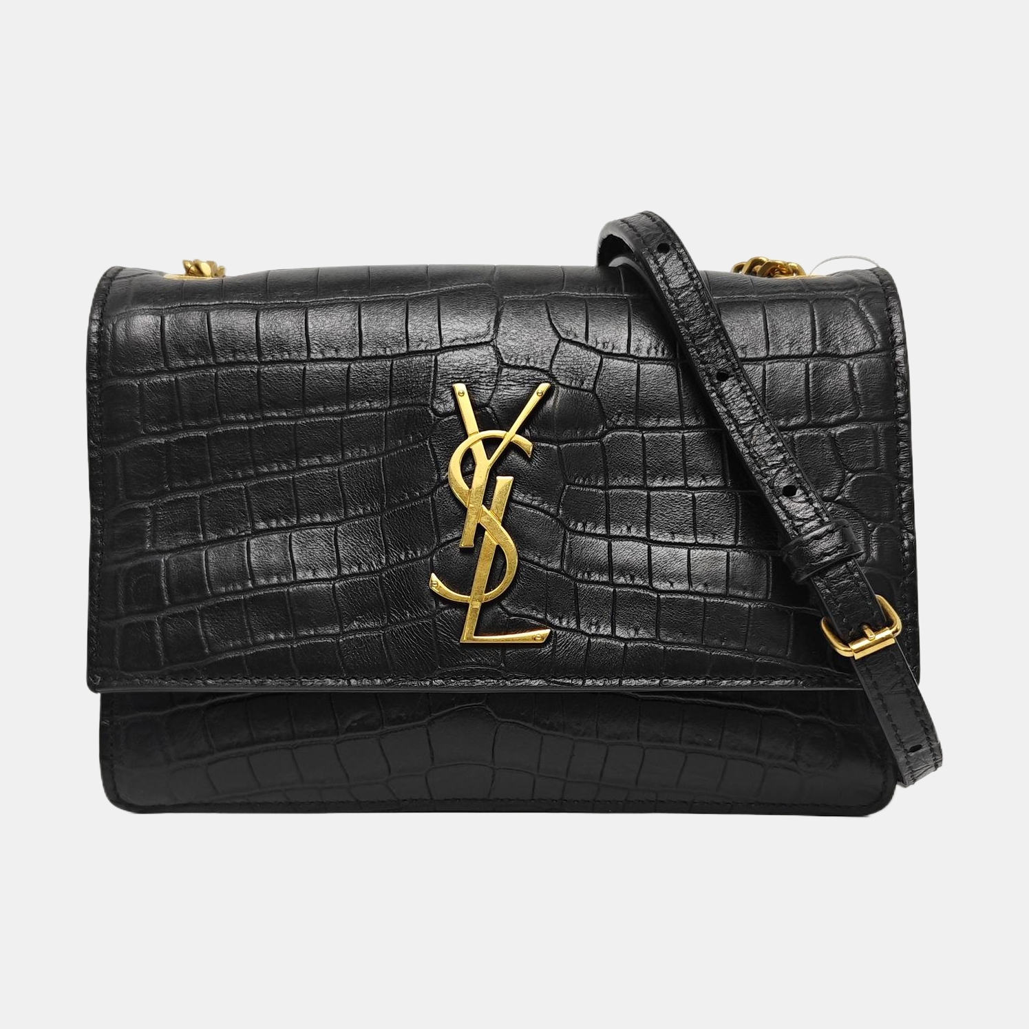 SUNSET Small Calfskin Black