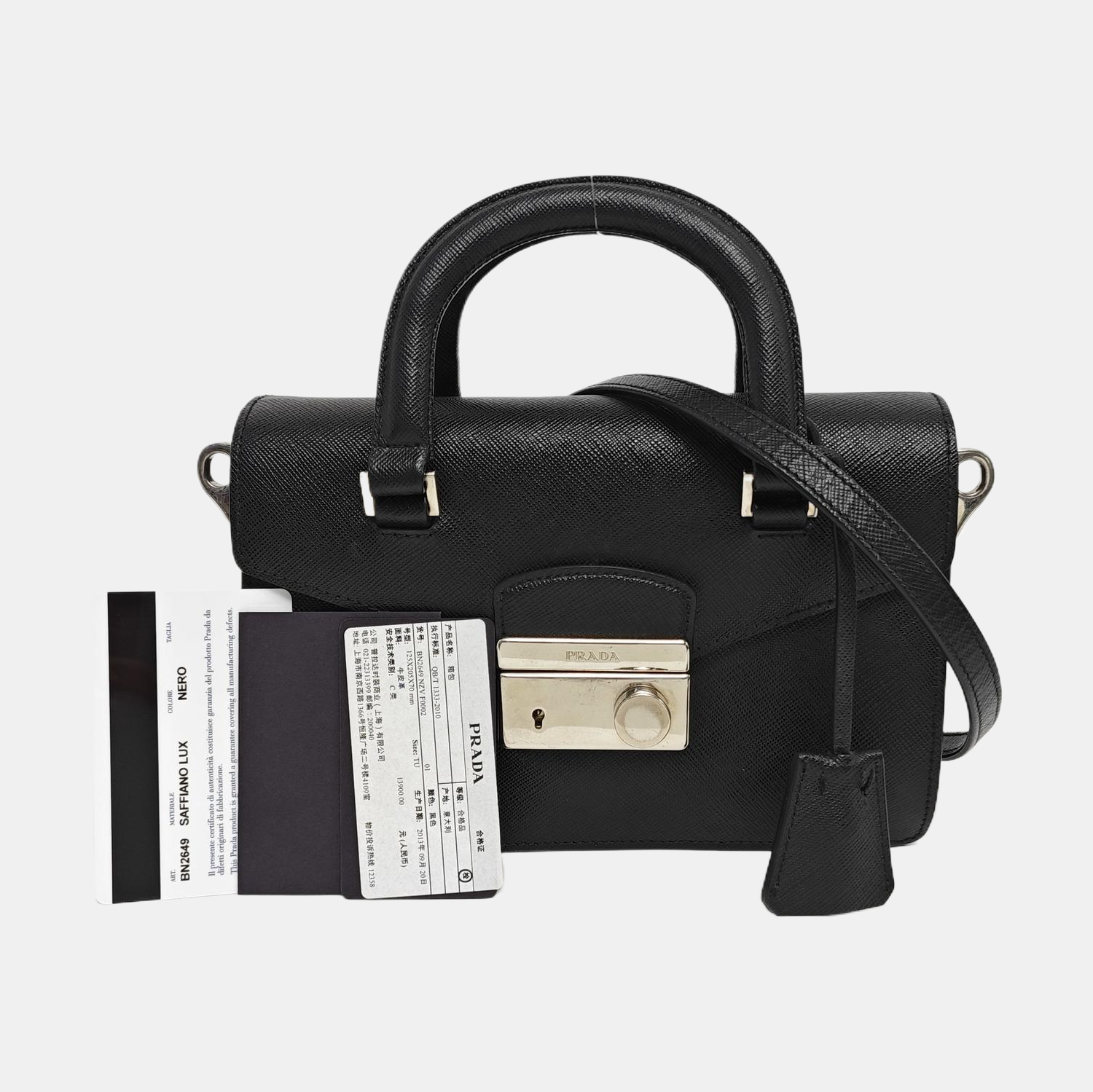 Sound Bag Piel Saffiano Piel Saffiano Negra