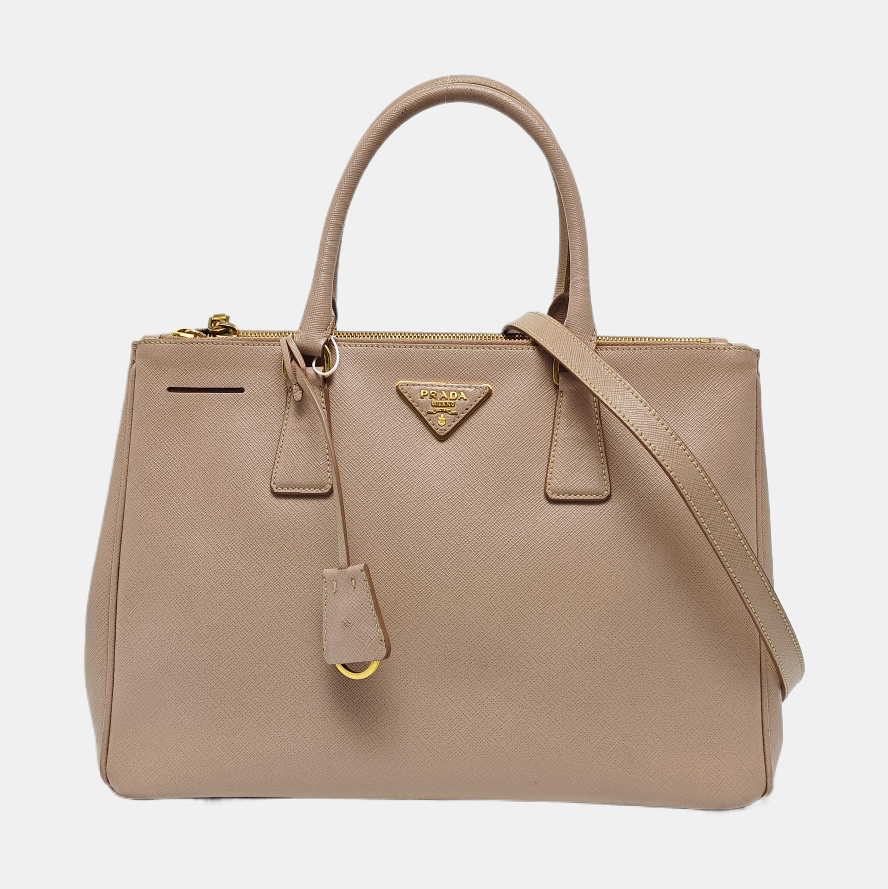 Authenticated pre-owned  Galleria Large Saffiano Calfskin Pink - Tote Bag at Looply