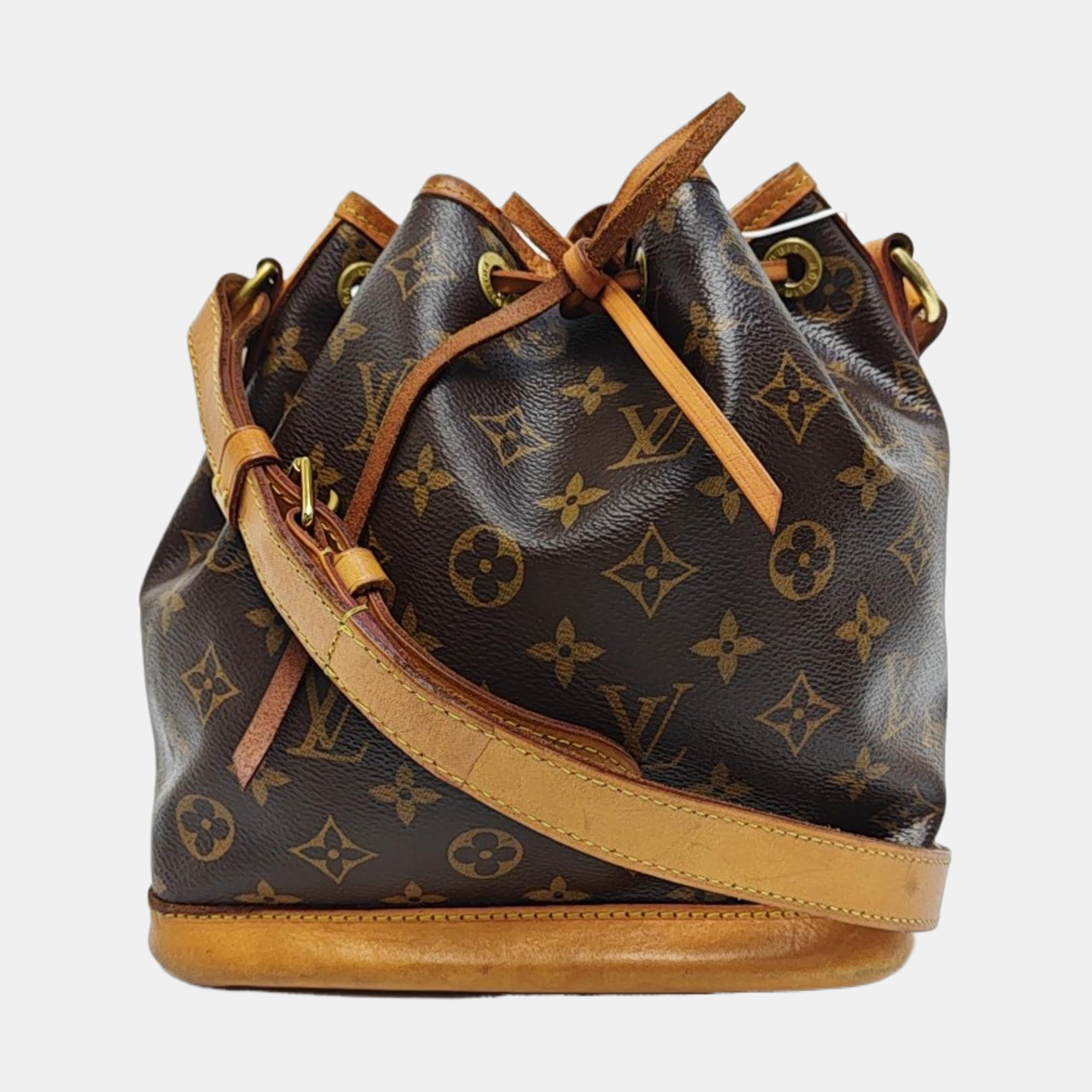 NOÉ BB Monogram Coated Canvas Brown