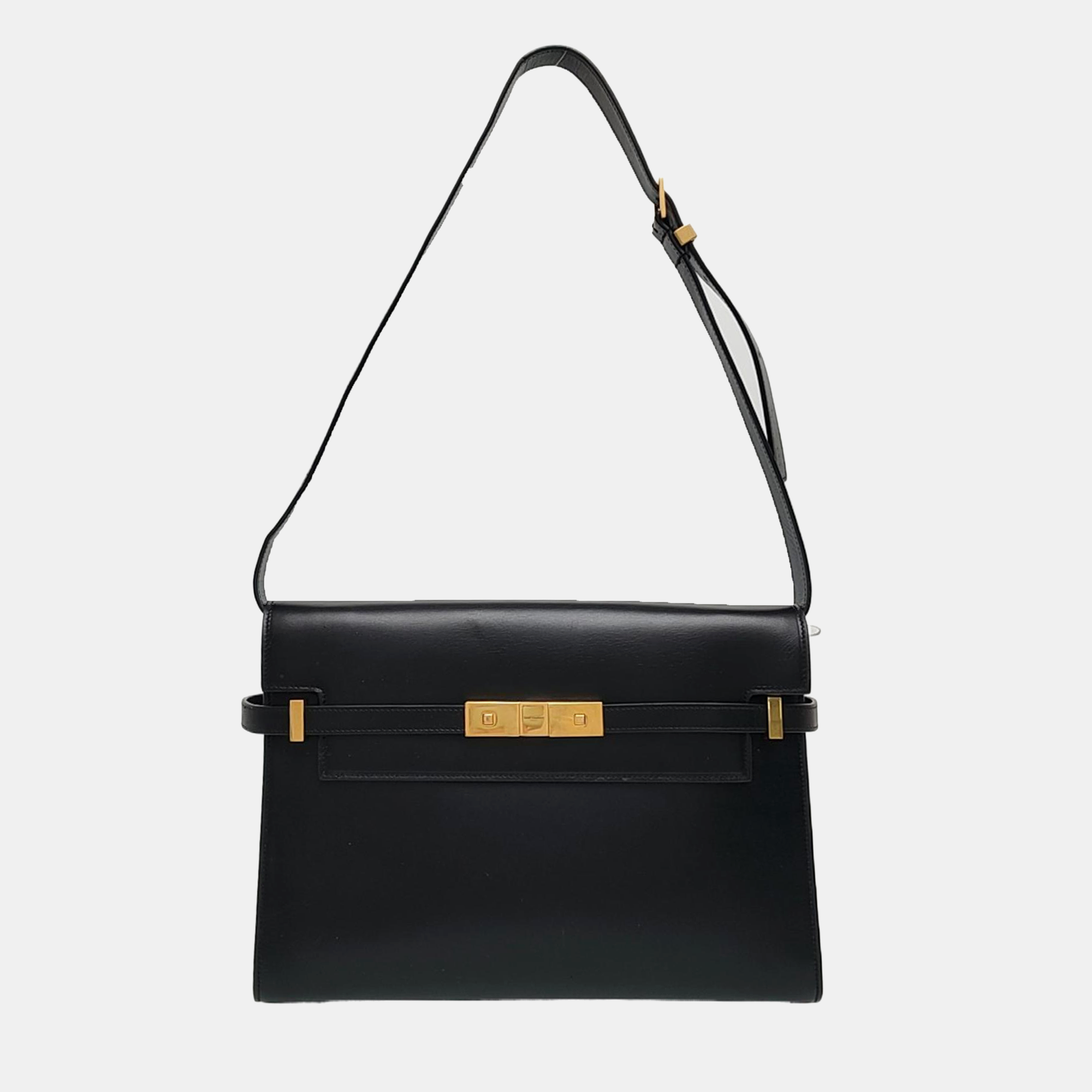 MANHATTAN Medium Calfskin Black