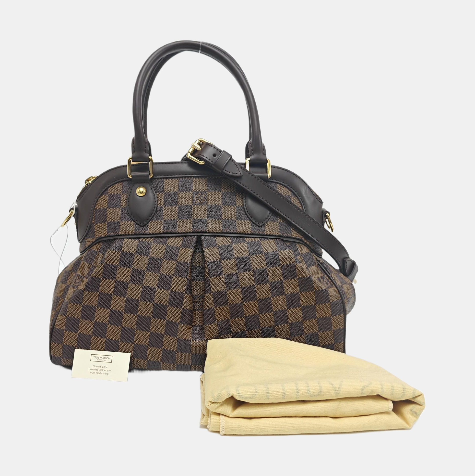 TREVI PM Damier Ebene Coated Canvas Brown