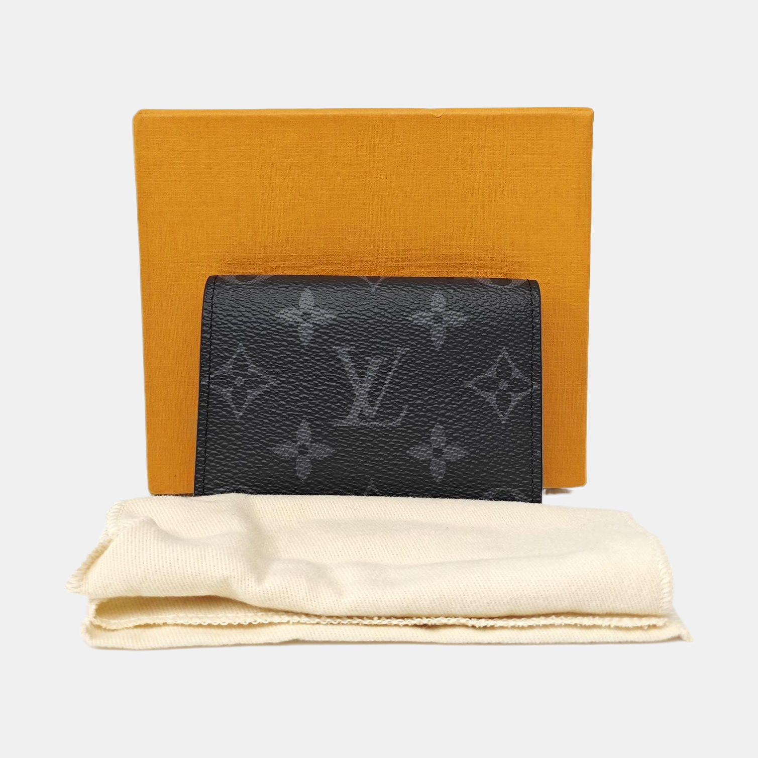 Monogram Coated Canvas Wallet Black