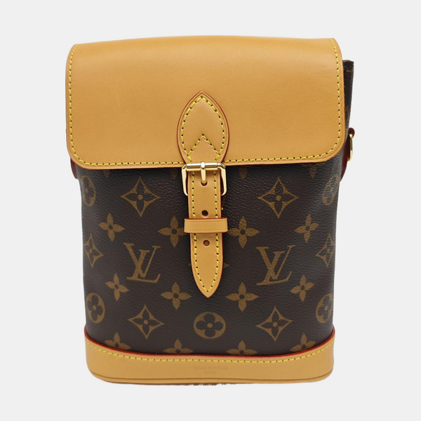 SOHO Mini Monogram Coated Canvas Brown