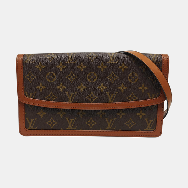 DAME GM Monogram Coated Canvas Brown