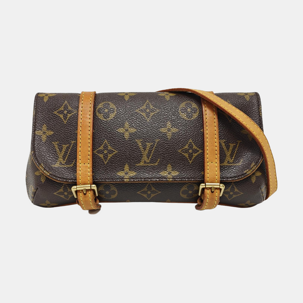 MARELLE Monogram Coated Canvas Brown