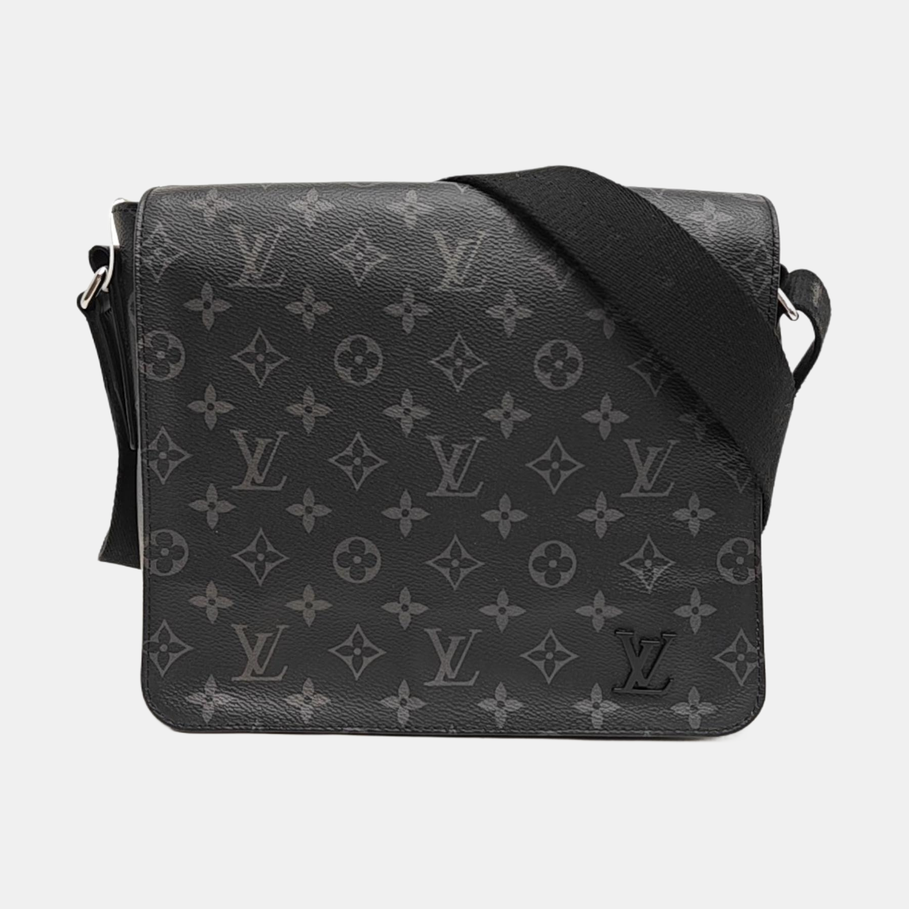 DISTRICT PM Monogram Coated Canvas Black