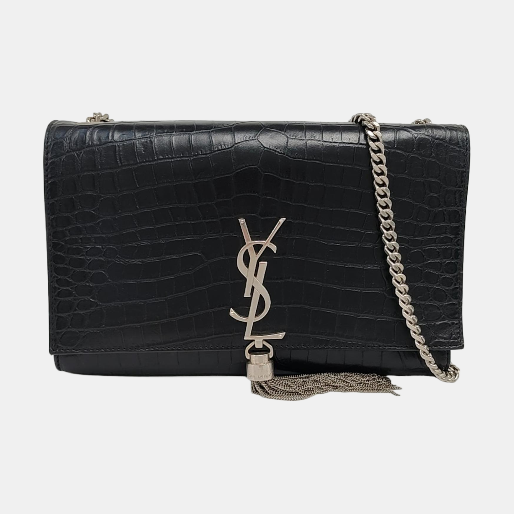 Authenticated pre-owned  KATE Medium Calfskin Black - Shoulder Bag at Looply