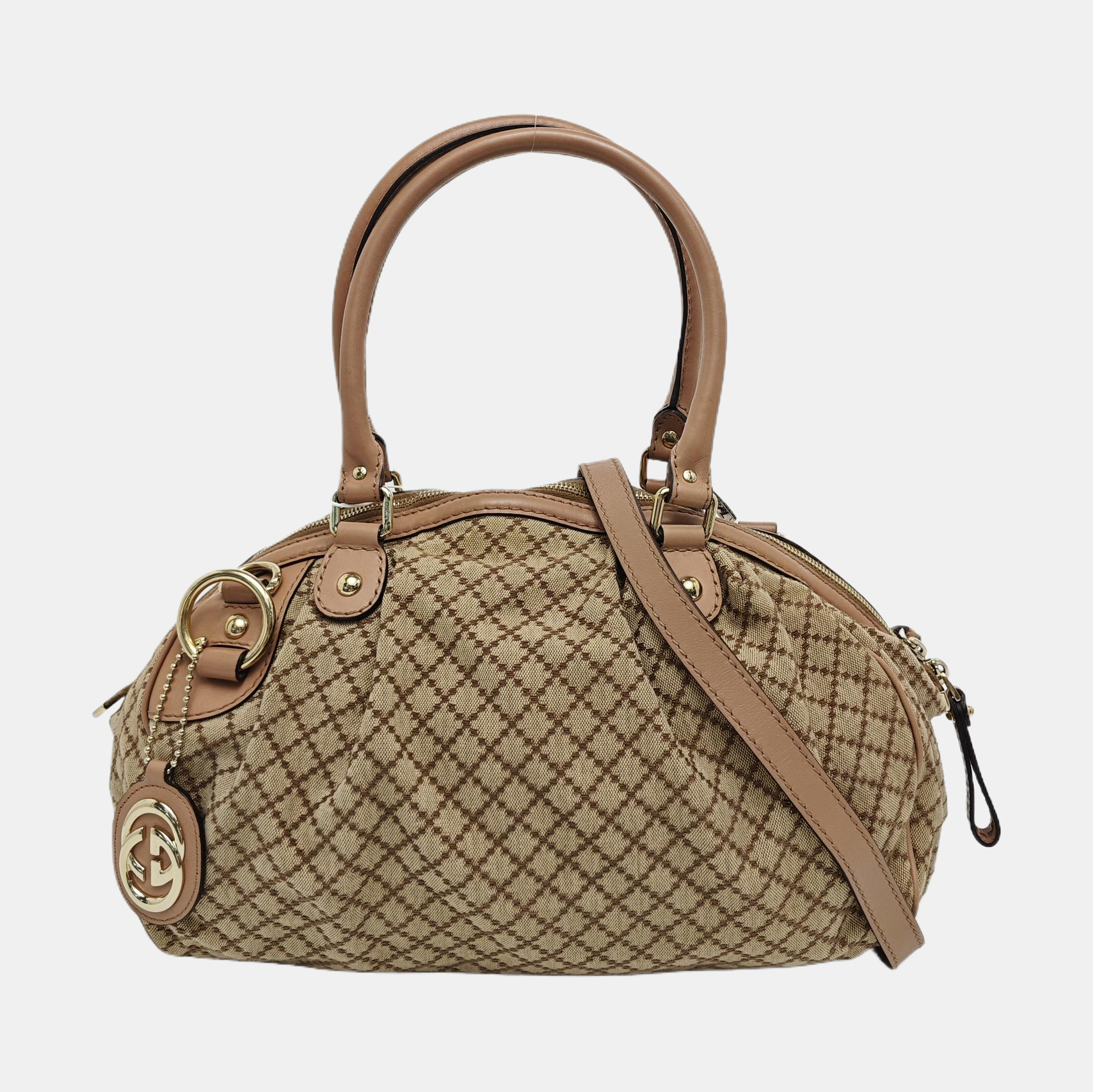 Sukey Quilted Canvas Beige