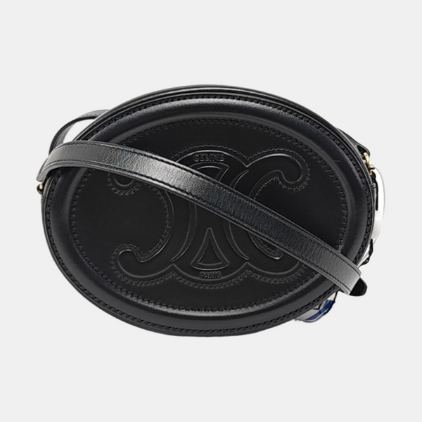 Authenticated pre-owned  TRIOMPHE Calfskin Black - Shoulder Bag at Looply