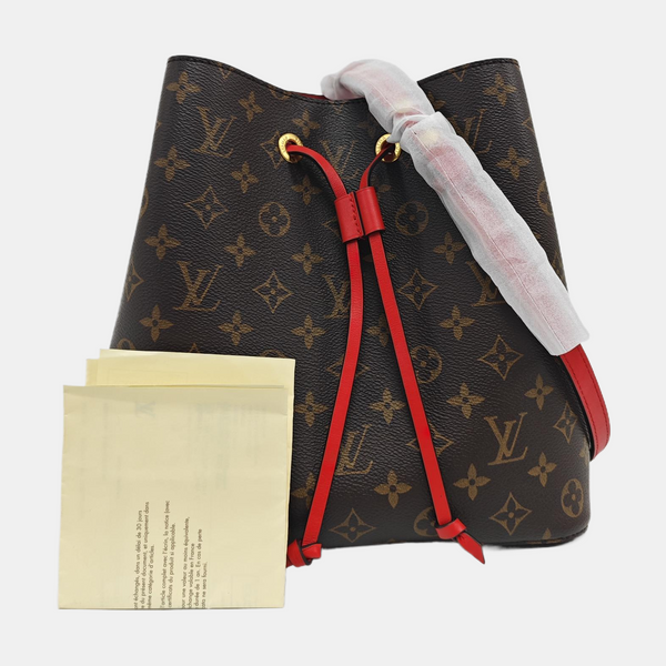 NÉONOÉ MM Monogram Coated Canvas Brown