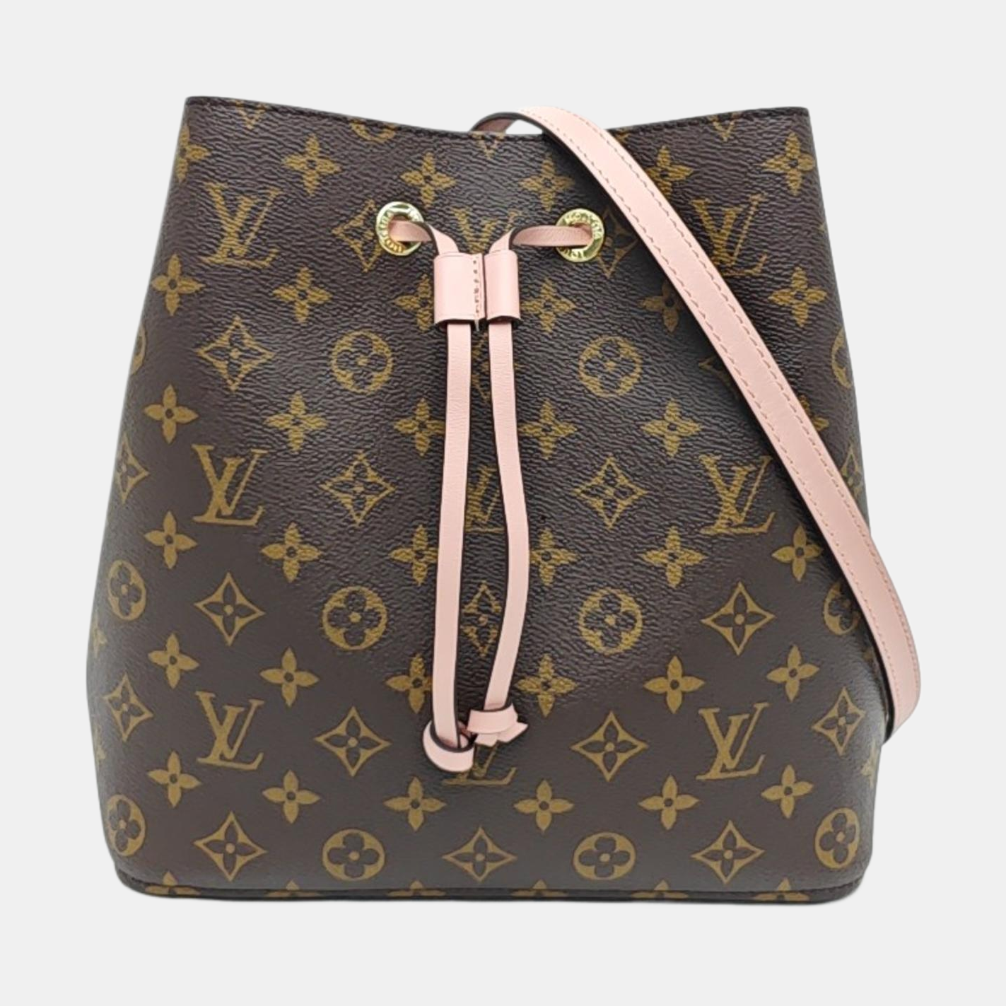 NÉONOÉ MM Monogram Coated Canvas Brown
