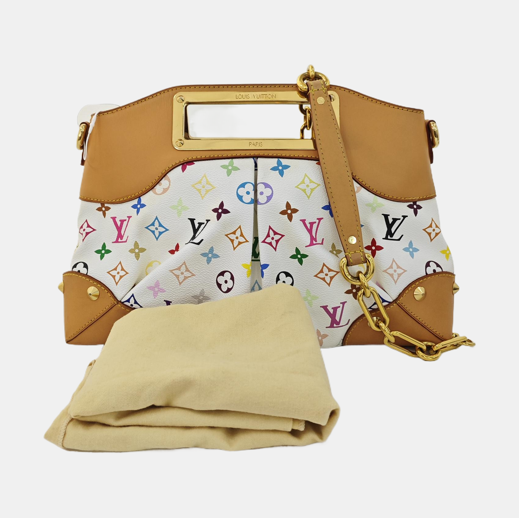 LV × TM JUDY MM Monogram Coated Canvas White