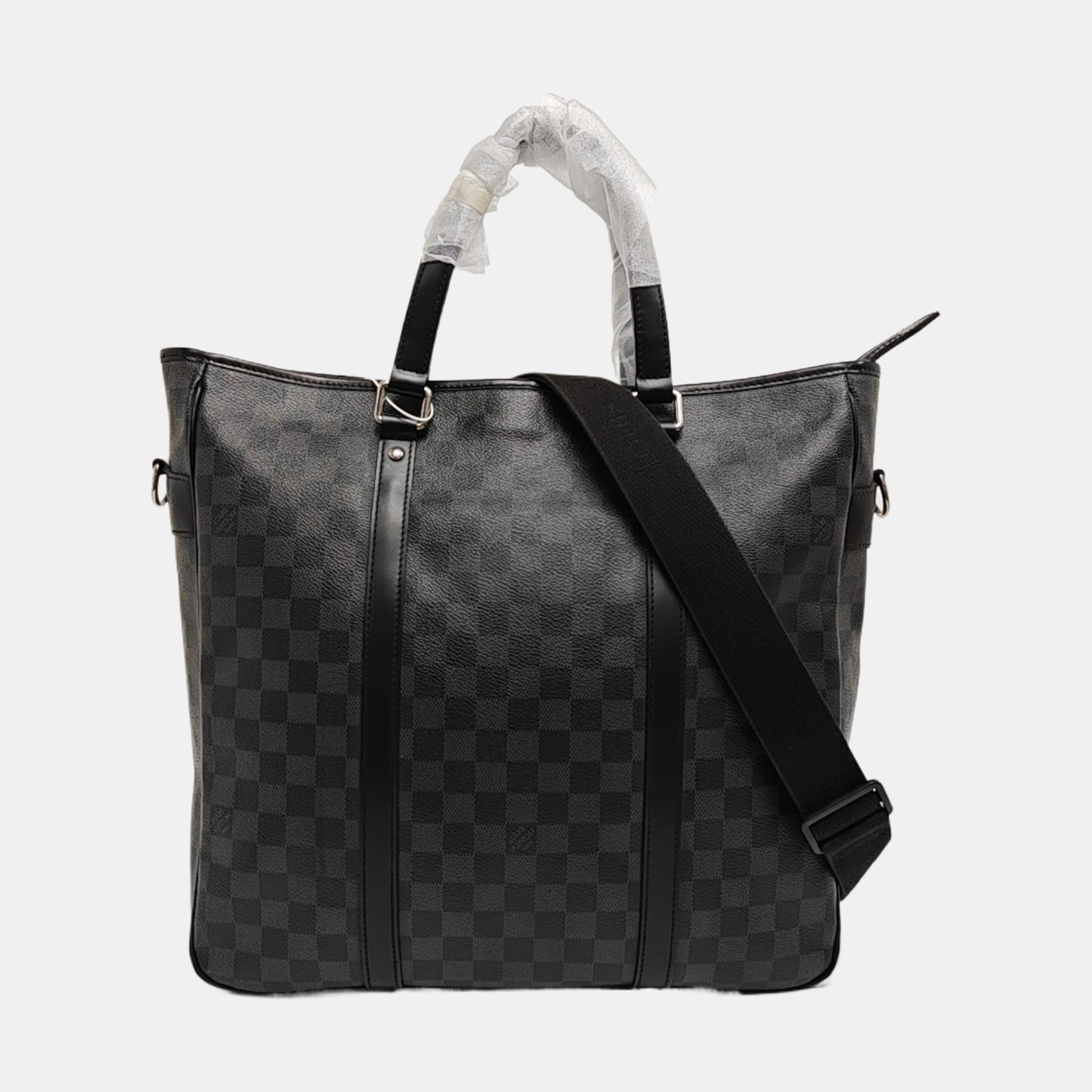 TADAO MM Damier Graphite Coated Canvas Gray