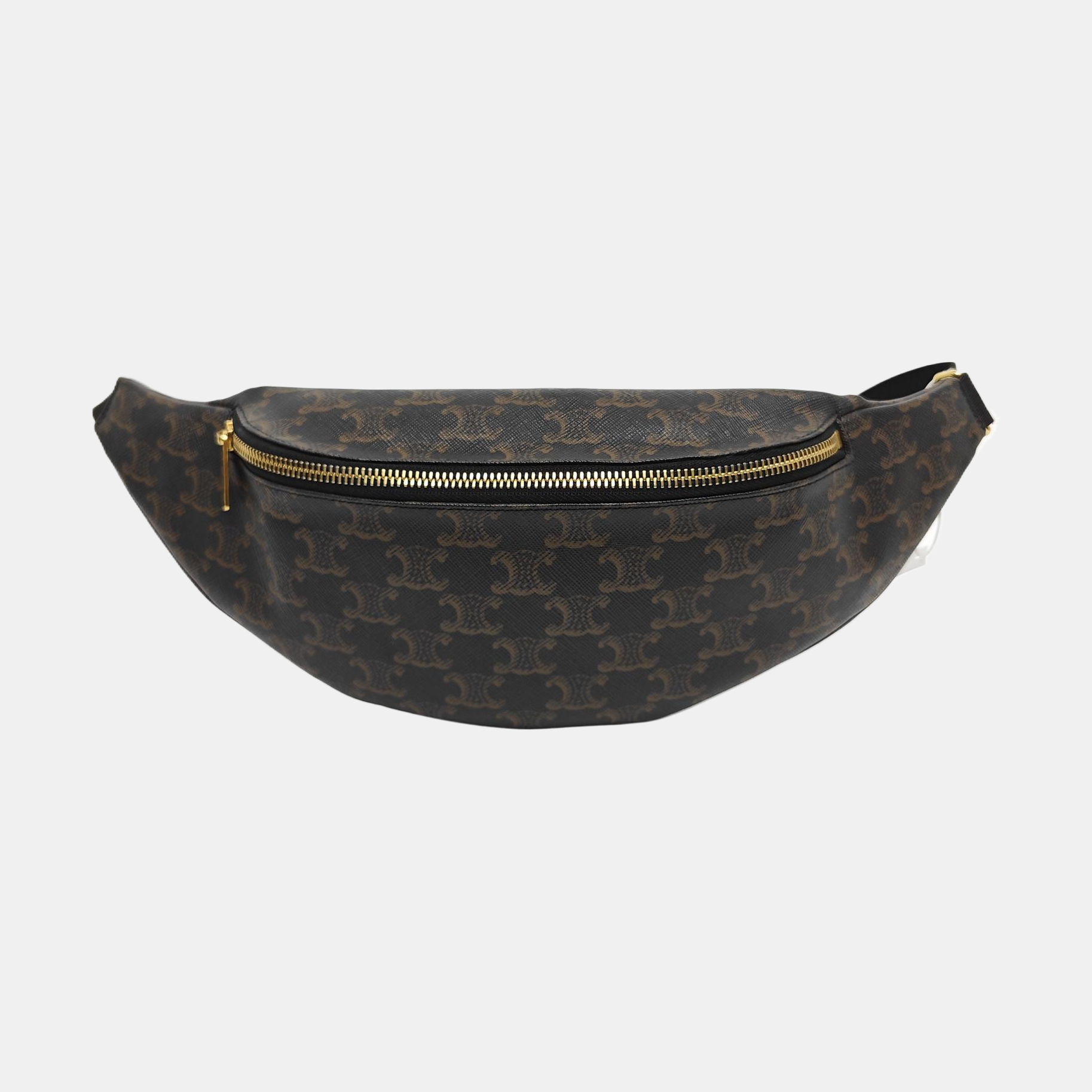 TRIOMPHE CANVAS Large Coated Canvas Black