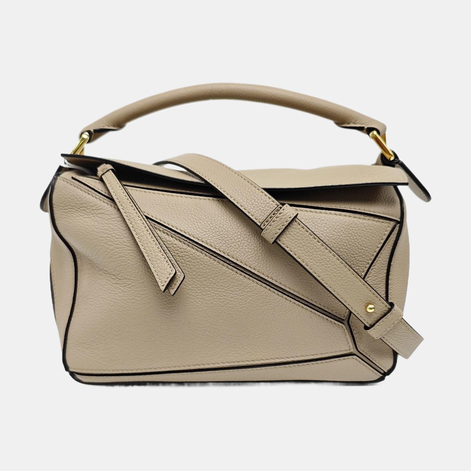Puzzle Small Calfskin Beige
