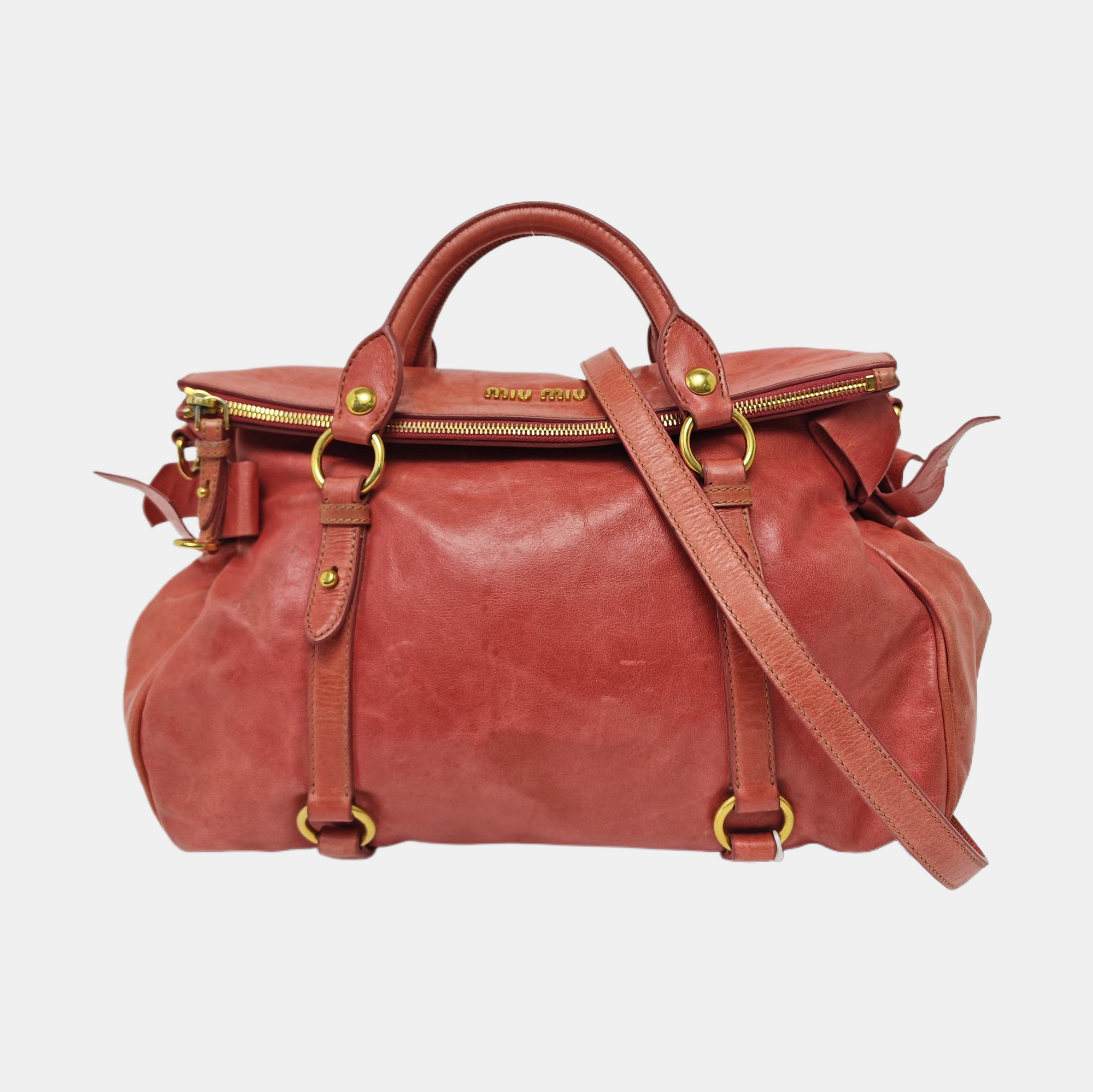 Bow Calfskin Red